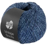 Lana Grossa Vintage Socks 1005 Jeans/Graublau/Dunkelblau meliert