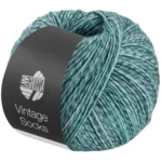 Lana Grossa Vintage Socks 1003 Mint/Graublau/Jeans/Petrol meliert