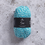 Svarta Fåret Sox 50 g 011 Natürlicher lebhafter Blau