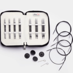 KnitPro Karbonz Special Austauschbare Rundstricknadel Set, Midi, 10 cm