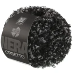 Lana Grossa Orsetto 106 Schwarz/Grau
