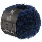 Lana Grossa Orsetto 107 Dunkelblau/Schwarz