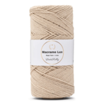 LindeHobby Macrame Lux, Makrameegarn, 1 mm 05 Beige