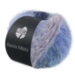 Lana Grossa Basta Mista 122 Nachtblau/Royalblau/Jeansblau/Grau/Hellgrau