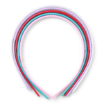 LindeHobby Haarreifen, Assortierte Farben, 8 mm, 5 Stk