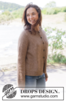 262-22 Caramel Haze Cardigan by DROPS Design