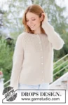 268-6 Meringue Bliss Cardigan by DROPS Design