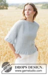 266-15 Mist Wave Sweater by DROPS Design