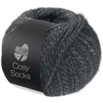 Lana Grossa Cosy Socks 07 Dunkelgrau