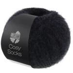 Lana Grossa Cosy Socks 18 Schwarz