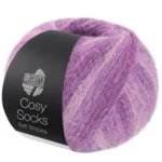 Lana Grossa Cosy Socks Soft Stripes 114 Blasslila/Lila/Violett