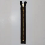 YKK Reißverschluss, Messing, 4 mm 570 Braun