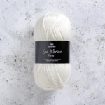 Svarta Fåret Sox Merino 4 ply 00 Natürliches Weiß