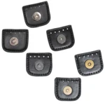 Go Handmade Magnet-Druckverschluss 4 cm Schwarz mit Gold, Silber und Bronze