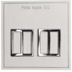 Go Handmade Metallschnalle 31 x 28 mm, Silber