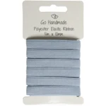 Go Handmade Elastikband: 5 m x 10 mm, Grau/blau