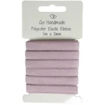 Go Handmade Elastikband: 5 m x 10 mm, Vintage rosa