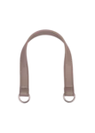 Go Handmade Taschengriff mit O-Ring: Beige/Silber