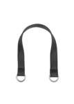 Go Handmade Taschengriff mit O-Ring: Schwarz/Silber