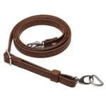 Go Handmade Schulterriemen für Taschen 130 cm 12 mm, Braun, Silber