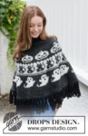272-47 Spooky Season Poncho by DROPS Design — 2