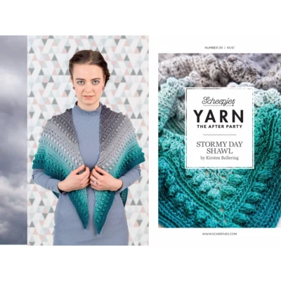 Rezept: The After Party No.09 English - Stormy Day Shawl - kann nur mit 1 ngl Whirl gekauft werden