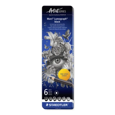 STAEDTLER Mars Lumograph Draw Pencils, 6 Stück