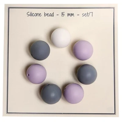 weiß / lavendel / grau