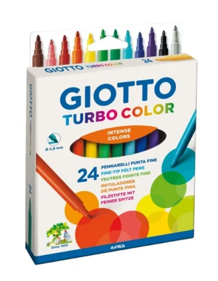 Giotto Turbo Color Filzstifte, 24-tlg