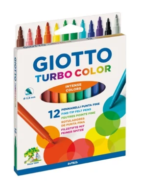 Giotto Turbo Color Filzstifte, 12-tlg