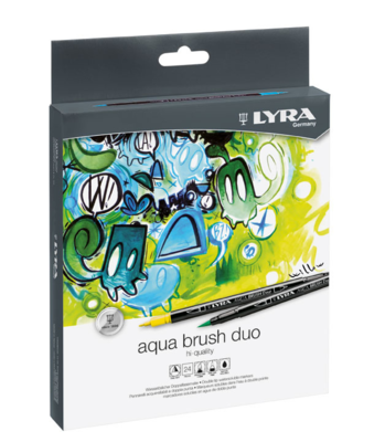 Lyra Aqua Brush Duo Tusser, 24-tlg