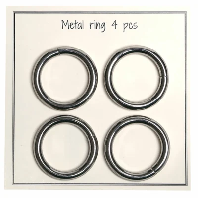 Go Handmade Metall O-Ring, 4 Stück, 30 mm