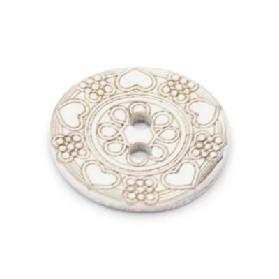 Sie speichern Alpakka Pearl Bead Button 12 mm (15857-24-HJE)