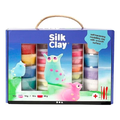 Silk Clay-Geschenkbox, 18 x 14 g + 10 x 40 g
