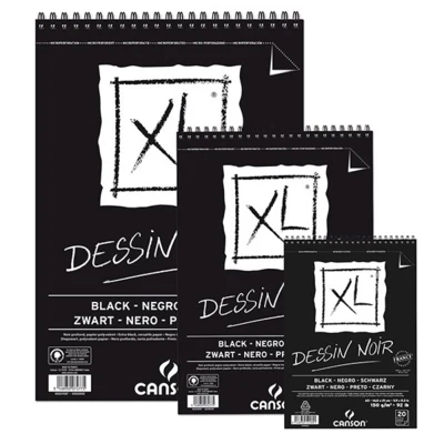 XL Dessin Noir Skizzenpapierblock