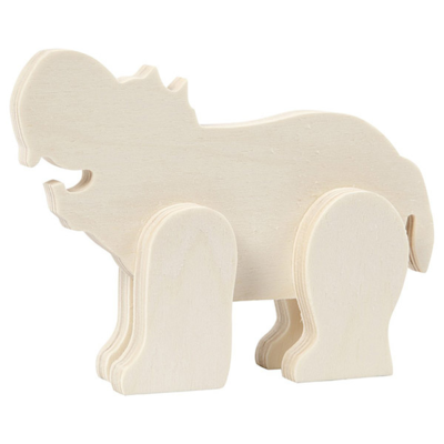 Tierfigur, Sperrholz, 1 Stck