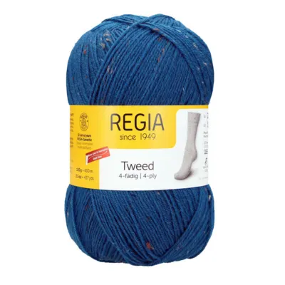 Regia Tweed 069 Petrol tweed