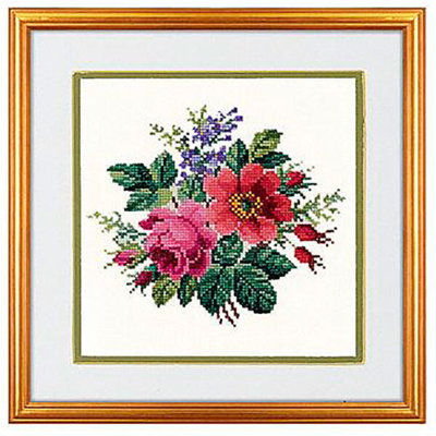 Stickerei-Set Blumenbouquet