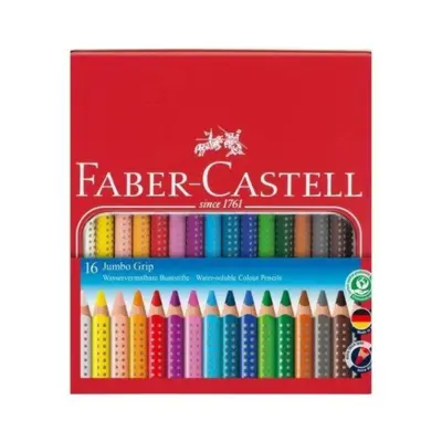 Faber-Castell Jumbo Grip Wasservermalbare Buntstifte 16 Stk.