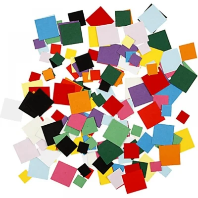 Quadratisches Mosaik aus Karton