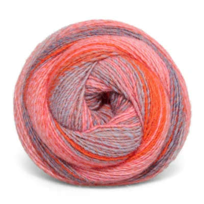 018 Leuchtendes Orange/ Flamingo/ Verblasstes Blau/ Kornblume