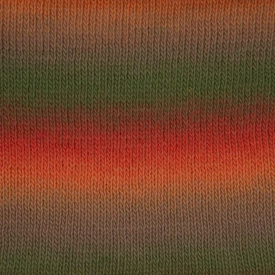 951 Multi orange/braun/grün