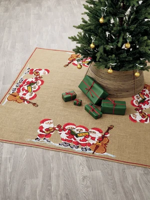 Permin Weihnachtsstickerei - Elf Orchester 172x172cm