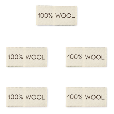 LindeHobby 100% Wolle, Etikett (4 cm x 2 cm)