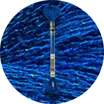 E825 Metallisch Enzianblau