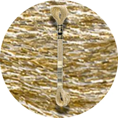 E677 Metallisch Sand