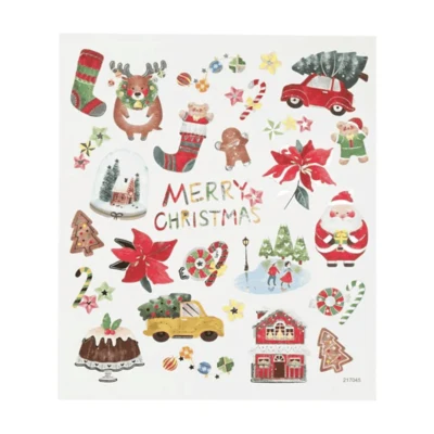 Aufkleber, Weihnachten, 15 x 16.5 cm, 1 Blatt Alles für Weihnachten