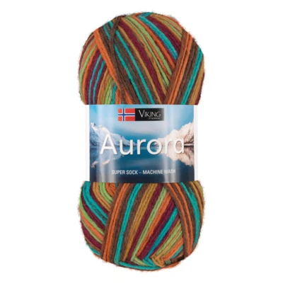 675 Multi orange/blau