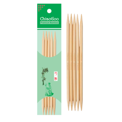 ChiaoGoo Bambus-Nadelspiel Natural (13, 15 und 20 cm)