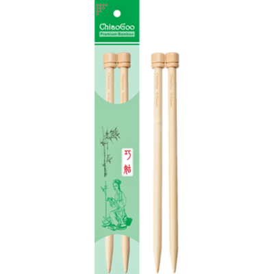 ChiaoGoo Jackenstricknadeln Bambus Natural (23 und 30 cm)